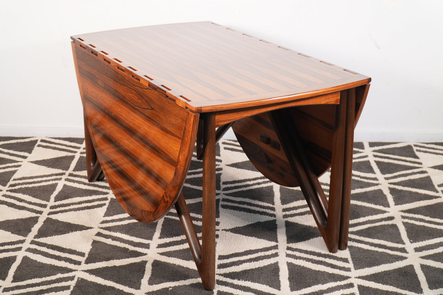 Rosewood Dining Table by Niels Koefoed Denmark Gate Leg