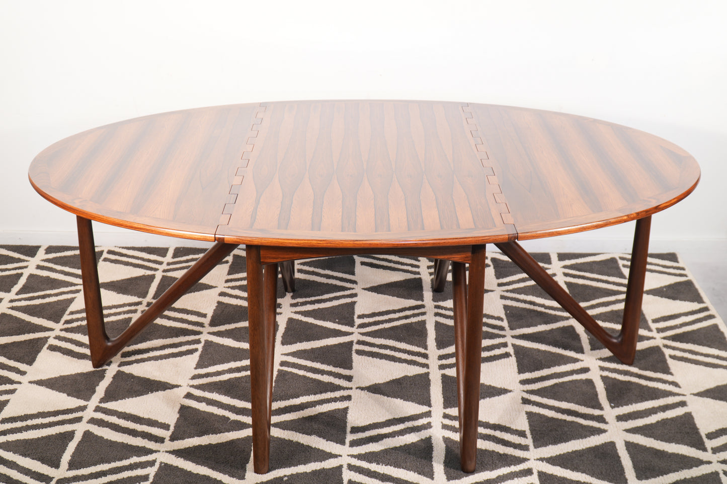 Rosewood Dining Table by Niels Koefoed Denmark Gate Leg