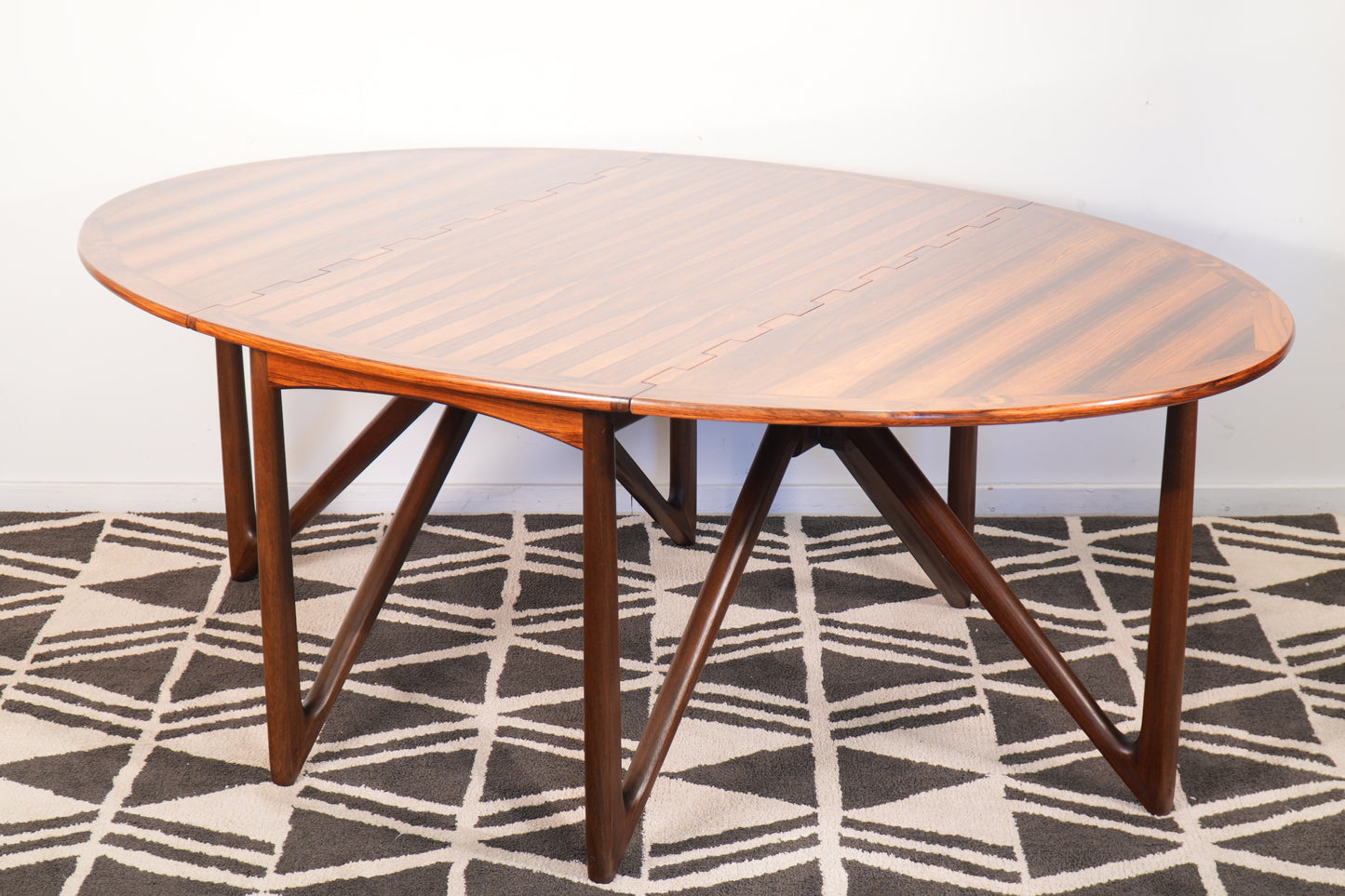 Rosewood Dining Table by Niels Koefoed Denmark Gate Leg