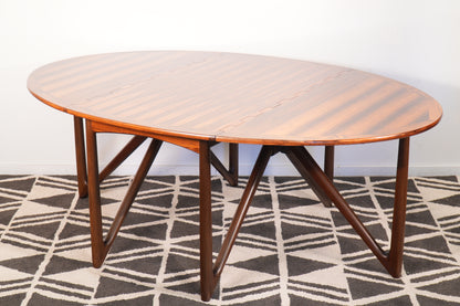 Rosewood Dining Table by Niels Koefoed Denmark Gate Leg