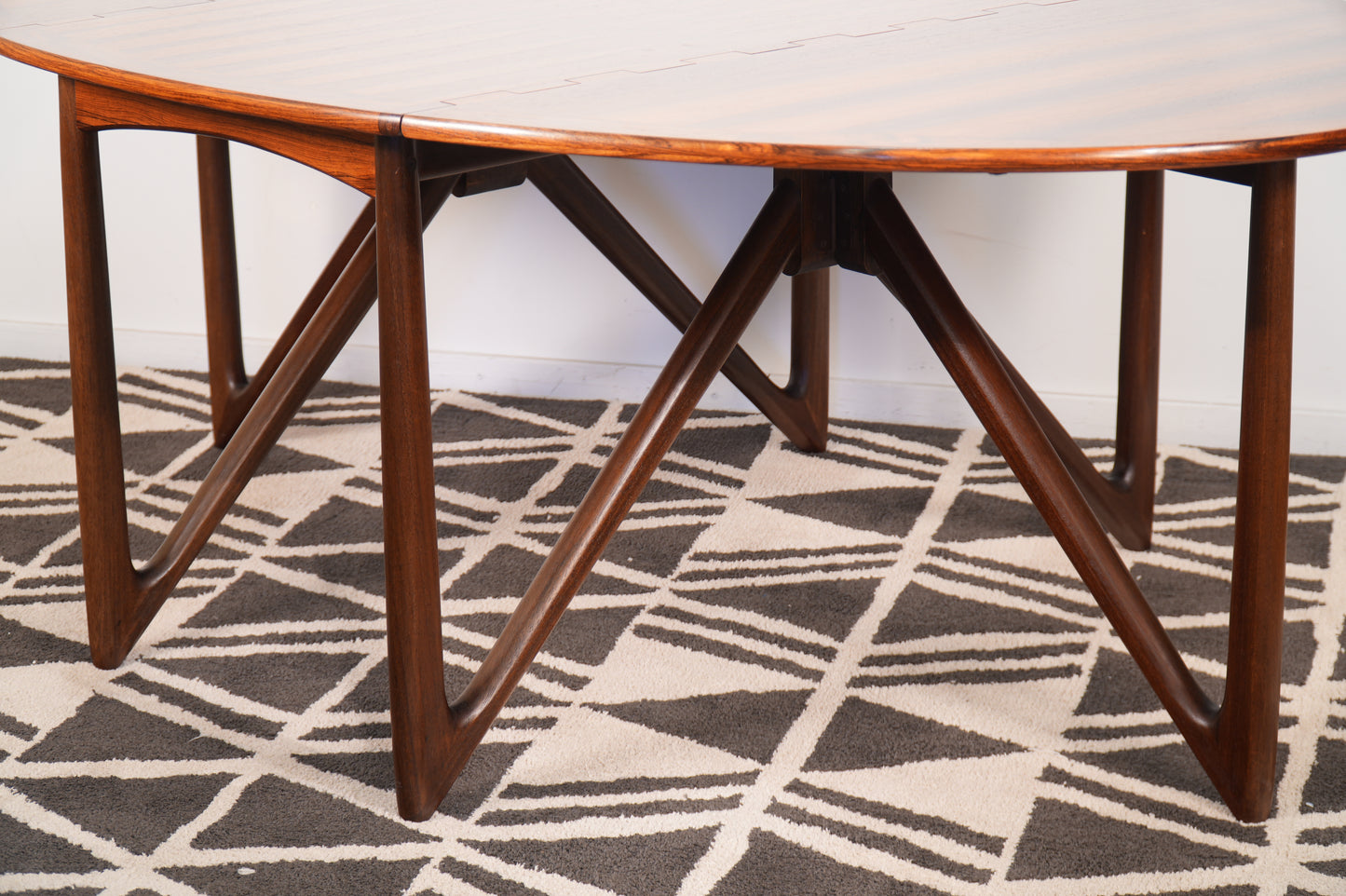 Rosewood Dining Table by Niels Koefoed Denmark Gate Leg