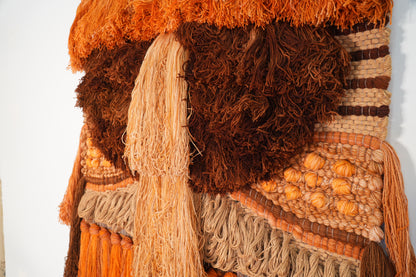 Margo Farrin O’Connor Large Scale 1970s Fiber Art Wall Hanging