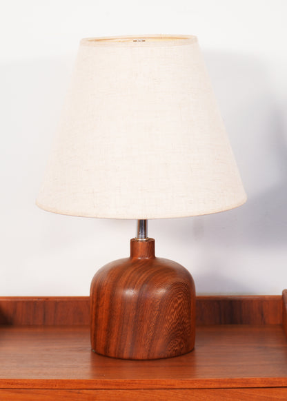 16" Solid Danish Teak Table Lamp