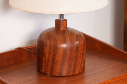 16" Solid Danish Teak Table Lamp