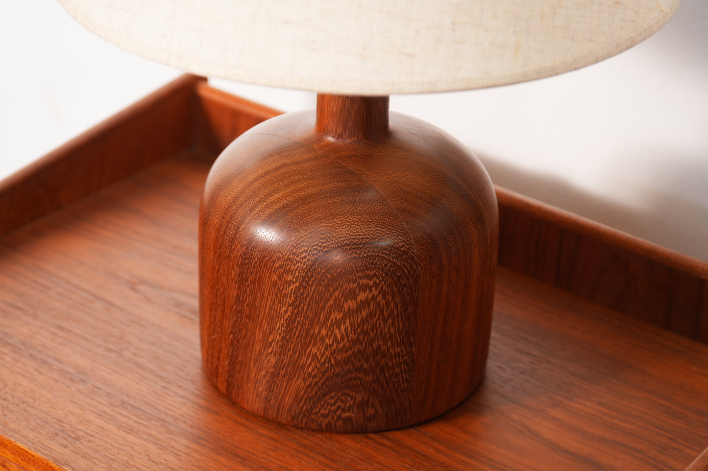 16" Solid Danish Teak Table Lamp