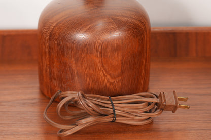16" Solid Danish Teak Table Lamp