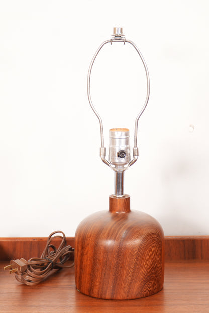 16" Solid Danish Teak Table Lamp