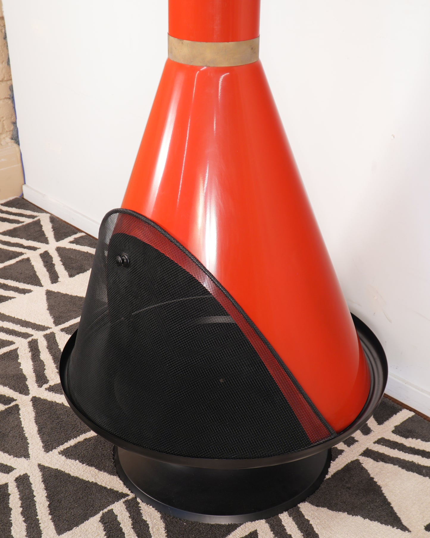 Vintage Mid-Century Cone Electric Fireplace