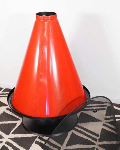 Vintage Mid-Century Cone Electric Fireplace