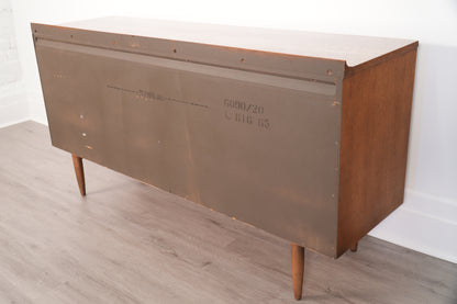 1960s Broyhill Sculptra "Double" Lowboy Dresser