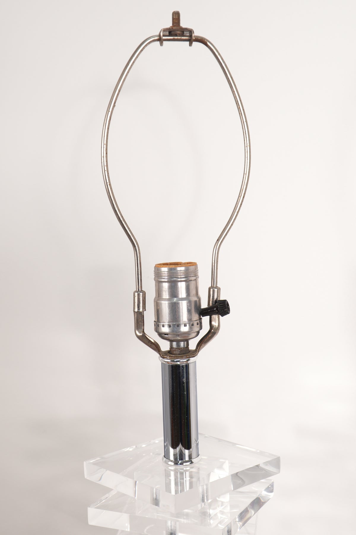 Lucite Helix Lamp Attributed to Karl Springer