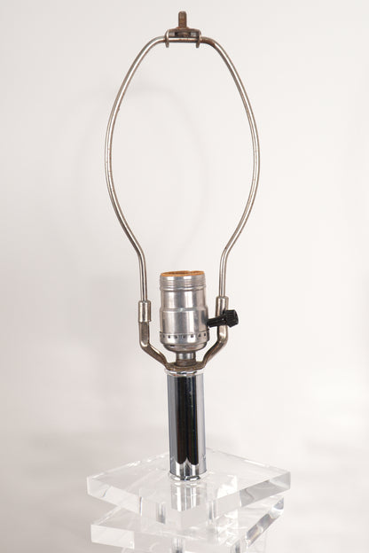 Lucite Helix Lamp Attributed to Karl Springer