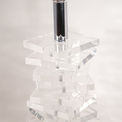 Lucite Helix Lamp Attributed to Karl Springer