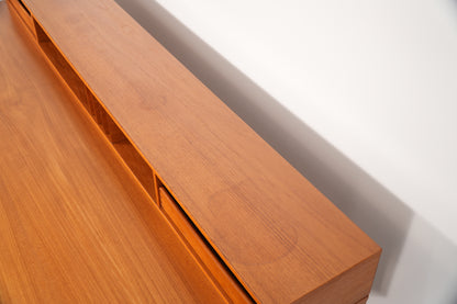 Peter Løvig Nielsen Danish Teak Flip-Top Partner Desk