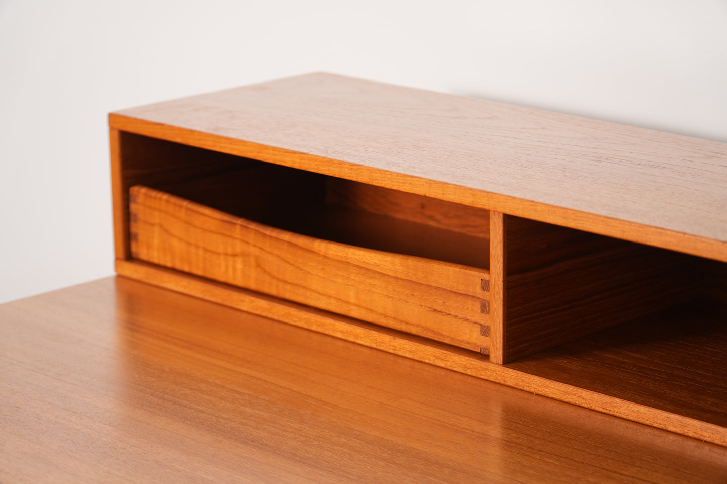 Peter Løvig Nielsen Danish Teak Flip-Top Partner Desk