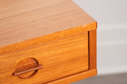 Peter Løvig Nielsen Danish Teak Flip-Top Partner Desk