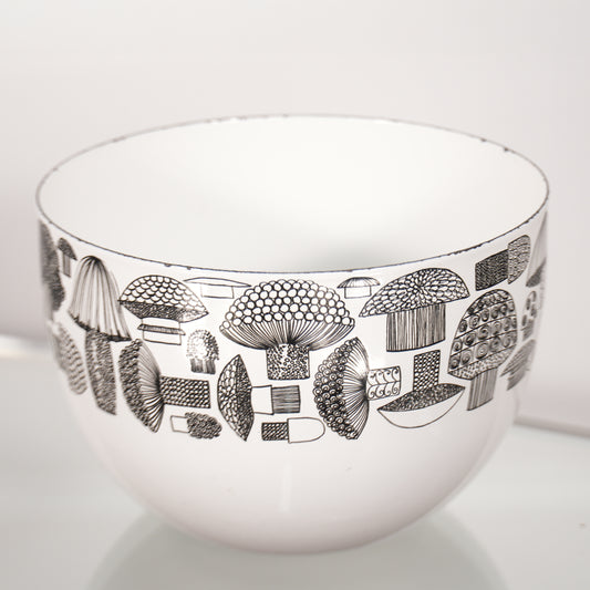 Arabia Finel Enamel Mushroom Bowl by Kaj Franck
