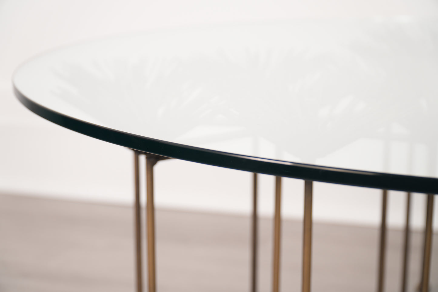 Brutalist Bronze Gilt Floral Coffee Table by Lost City Arts New York