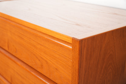 Danish Teak 5-Drawer Dresser by Jesper