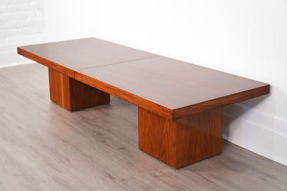 Expandable Walnut Coffee Table John Keal for Brown Saltman