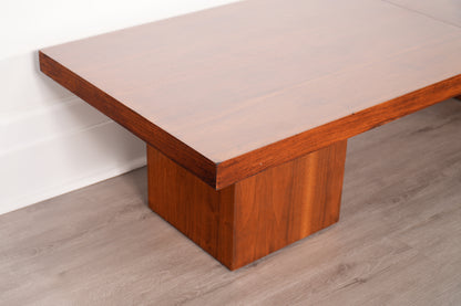 Expandable Walnut Coffee Table John Keal for Brown Saltman