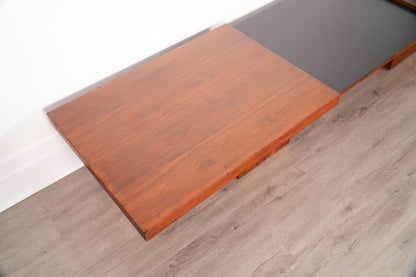 Expandable Walnut Coffee Table John Keal for Brown Saltman