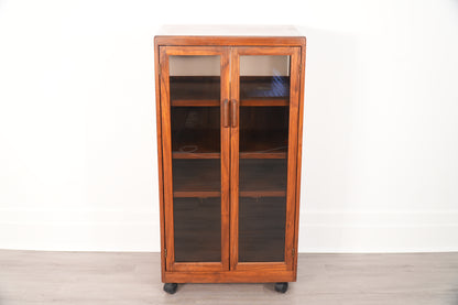 Vintage Sonrise Audio Systems Solid Walnut Stereo HiFi Storage Component Cabinet