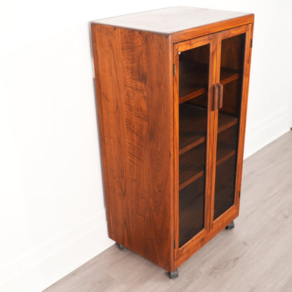 Vintage Sonrise Audio Systems Solid Walnut Stereo HiFi Storage Component Cabinet