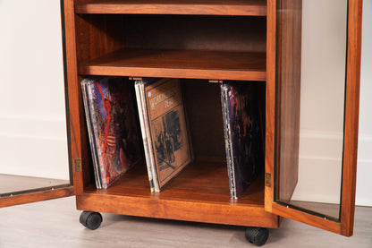 Vintage Sonrise Audio Systems Solid Walnut Stereo HiFi Storage Component Cabinet