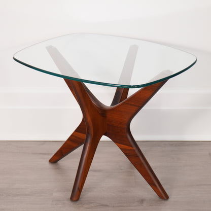 Adrian Pearsall for Craft Associates Mid-Century Jacks Side Table in Walnut