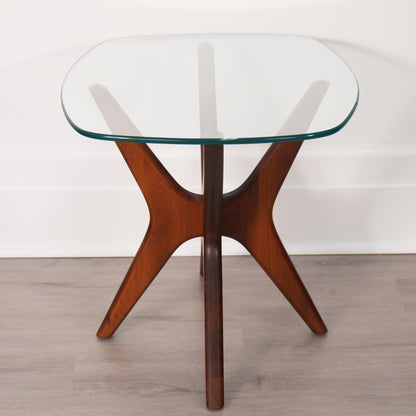 Adrian Pearsall for Craft Associates Mid-Century Jacks Side Table in Walnut