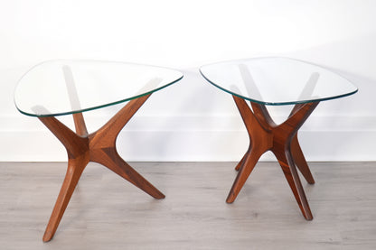 Adrian Pearsall for Craft Associates Mid-Century Jacks Side Table in Walnut