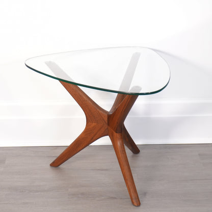 Adrian Pearsall for Craft Associates Mid-Century Jacks Side Table in Walnut
