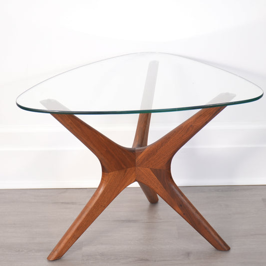 Adrian Pearsall for Craft Associates Mid-Century Jacks Side Table in Walnut