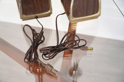 Pair Mid-Century Brass Lamps by Laurel Lamp Co.
