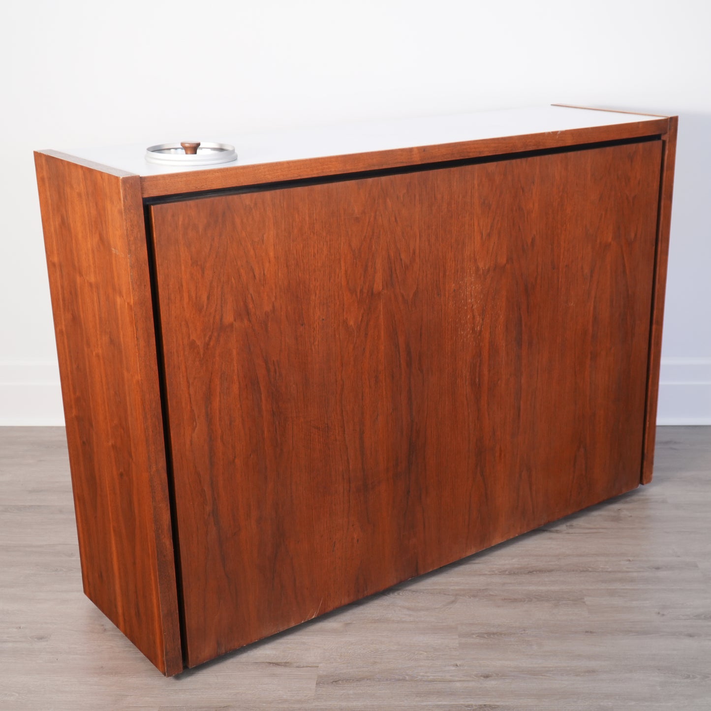 Arthur Umanoff for Dillingham Mid-Century Dry Bar American Walnut