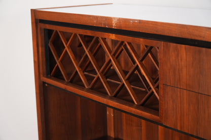 Arthur Umanoff for Dillingham Mid-Century Dry Bar American Walnut
