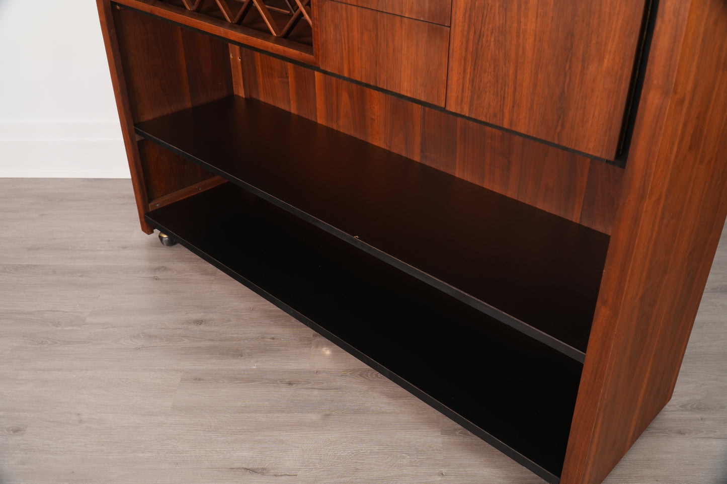 Arthur Umanoff for Dillingham Mid-Century Dry Bar American Walnut