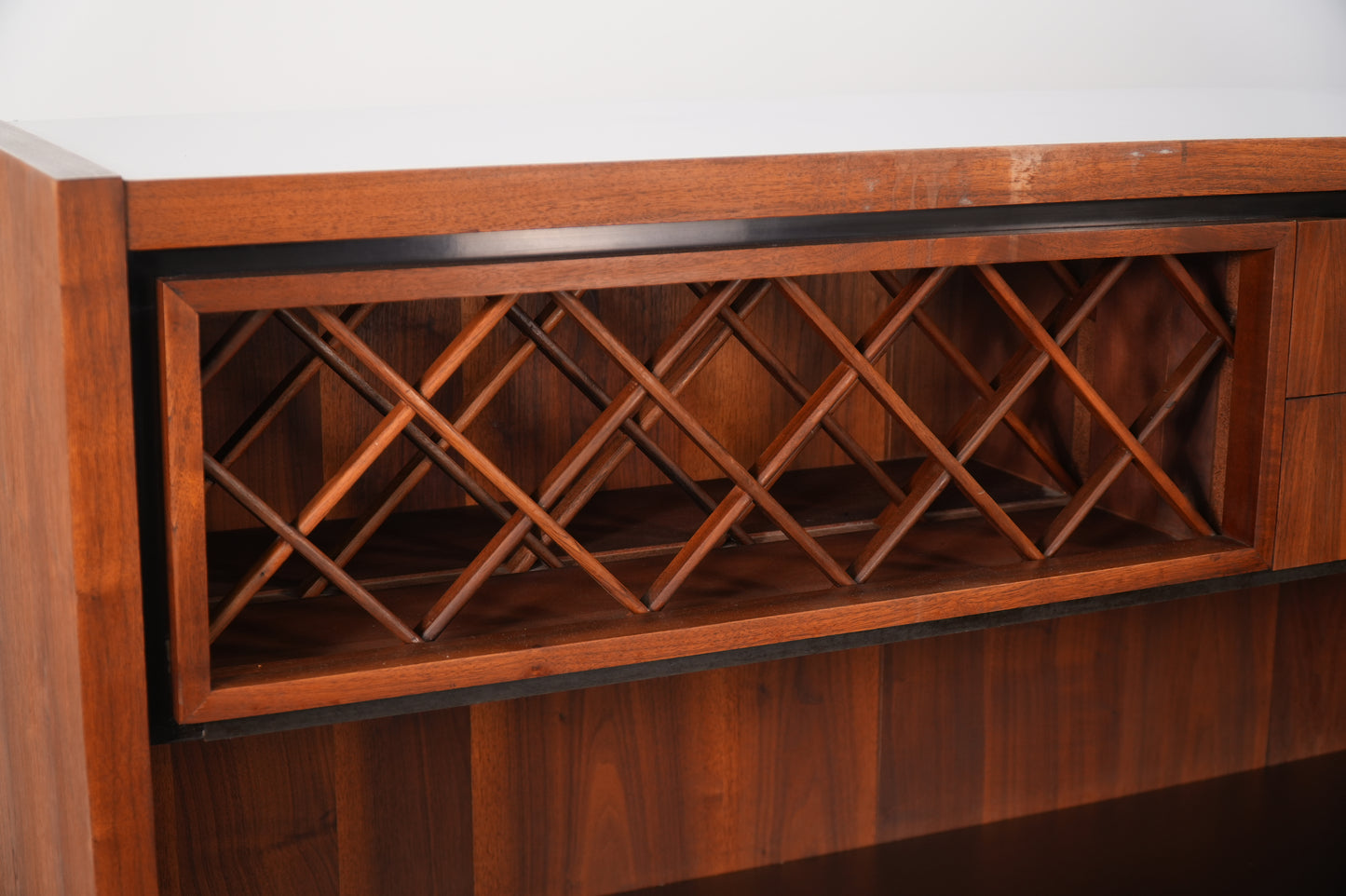 Arthur Umanoff for Dillingham Mid-Century Dry Bar American Walnut
