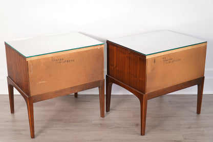 Pair 1960s Lane Rhythm Nightstands Walnut