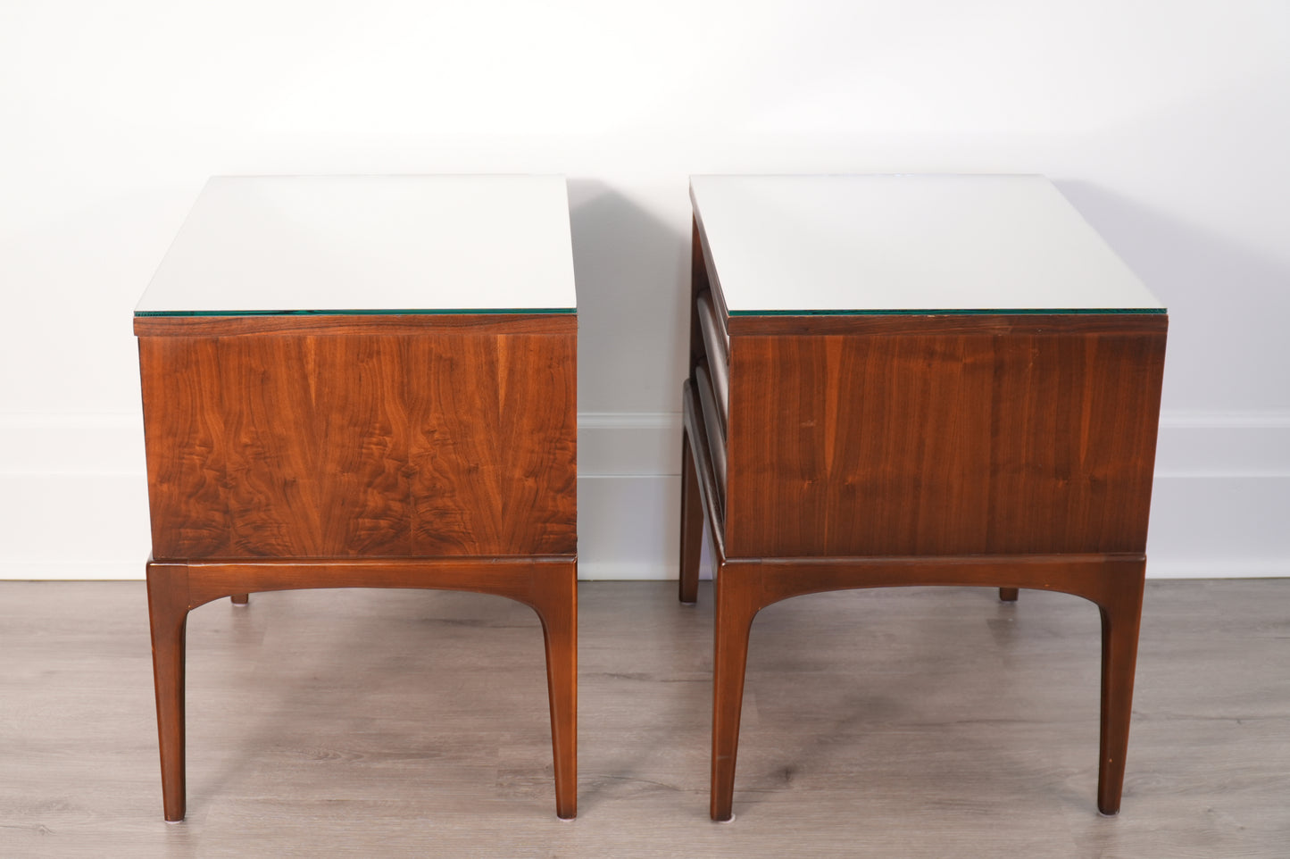Pair 1960s Lane Rhythm Nightstands Walnut