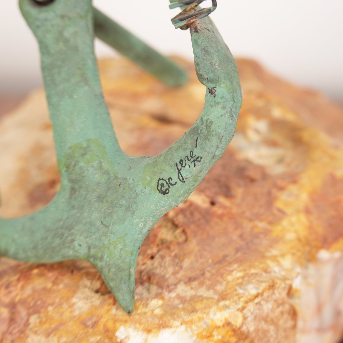 Curtis Jeré Seagulls Perched on Anchor - Signed