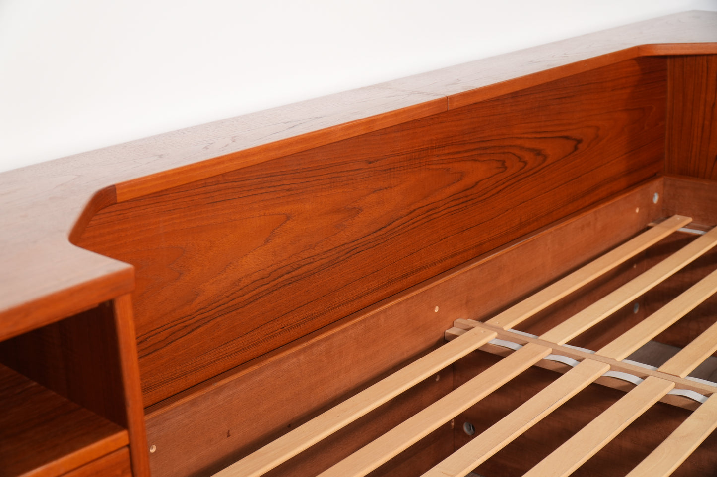 Danish Teak Queen Platform Bed by Tørring Møbelfabrik