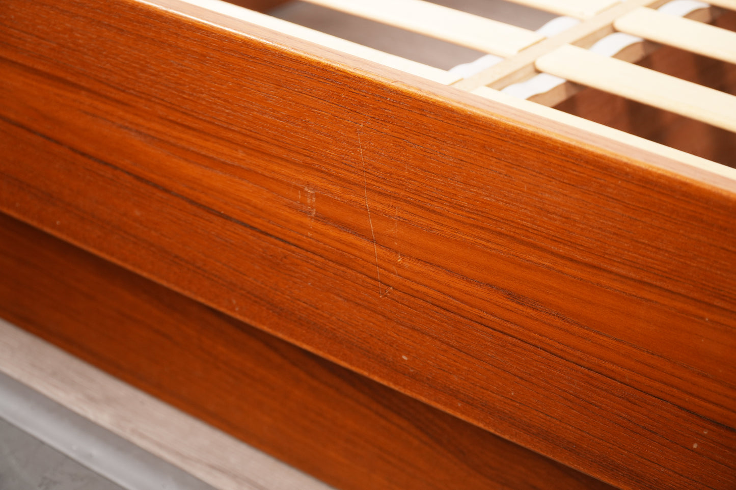 Danish Teak Queen Platform Bed by Tørring Møbelfabrik