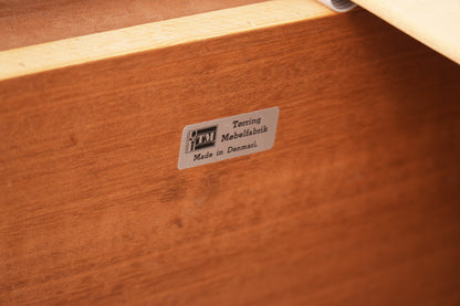 Danish Teak Queen Platform Bed by Tørring Møbelfabrik