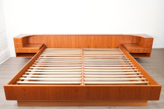 Danish Teak King Platform Bed by Komfort