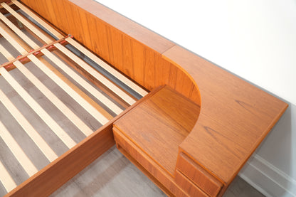 Danish Teak King Platform Bed by Komfort