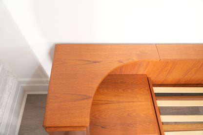 Danish Teak King Platform Bed by Komfort