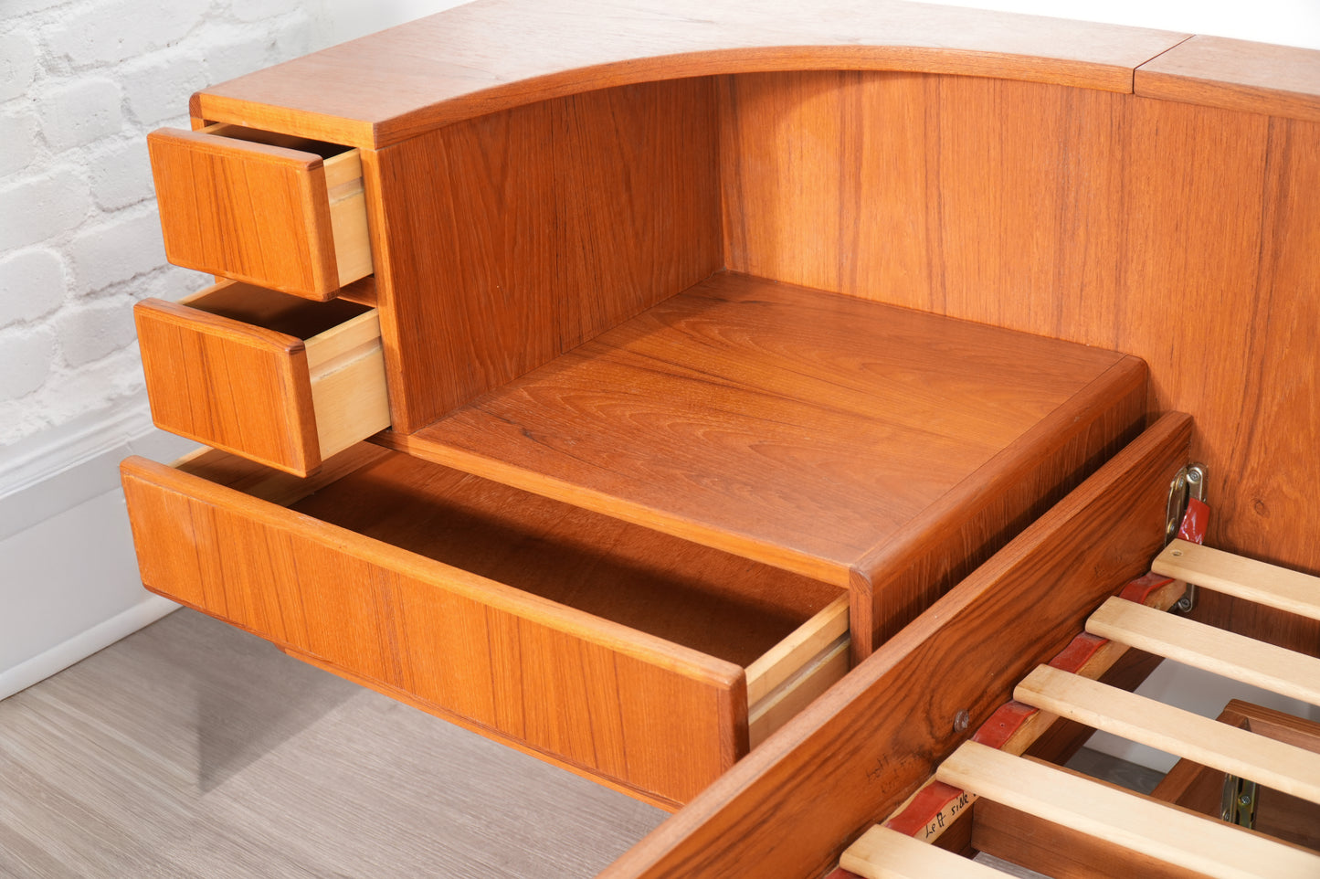 Danish Teak King Platform Bed by Komfort