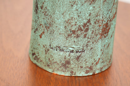 Lisa Lamonthe Pueblo Blanket People 16" Sculpture Candleholder w/Turquoise